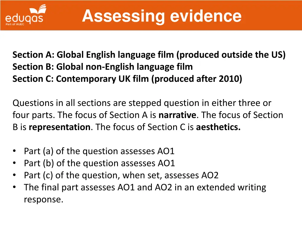 assessing evidence 13