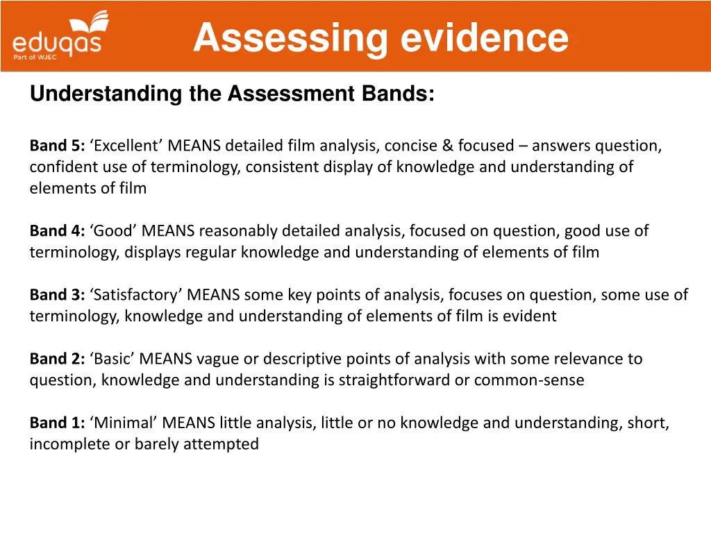 assessing evidence 15