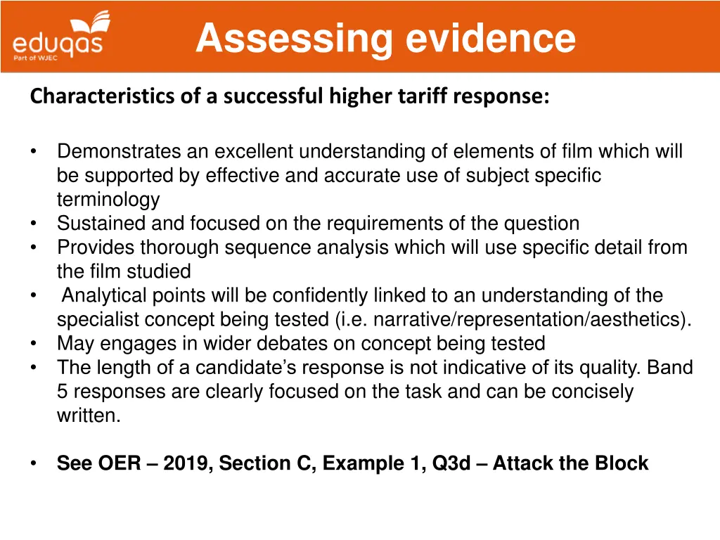 assessing evidence 16