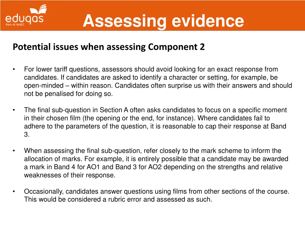 assessing evidence 19