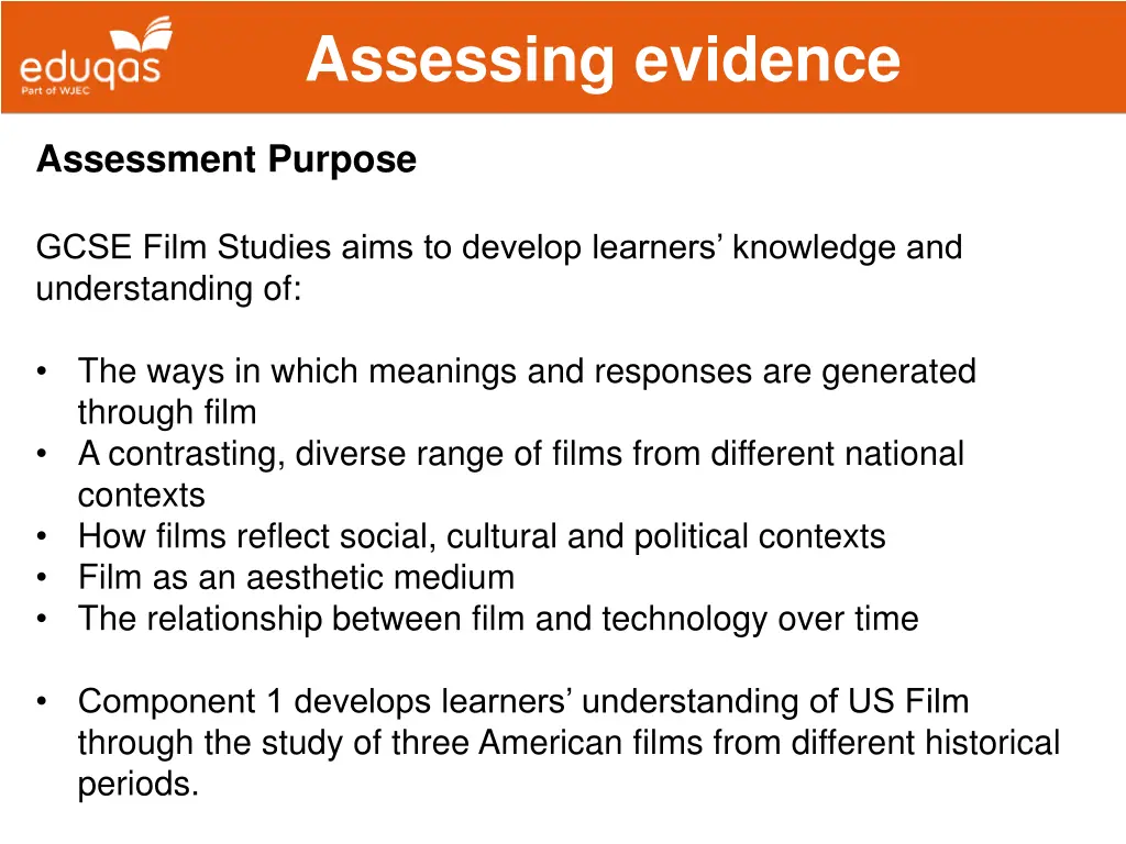 assessing evidence 6