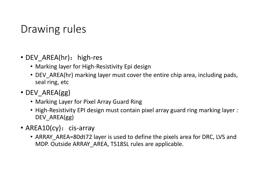 drawing rules