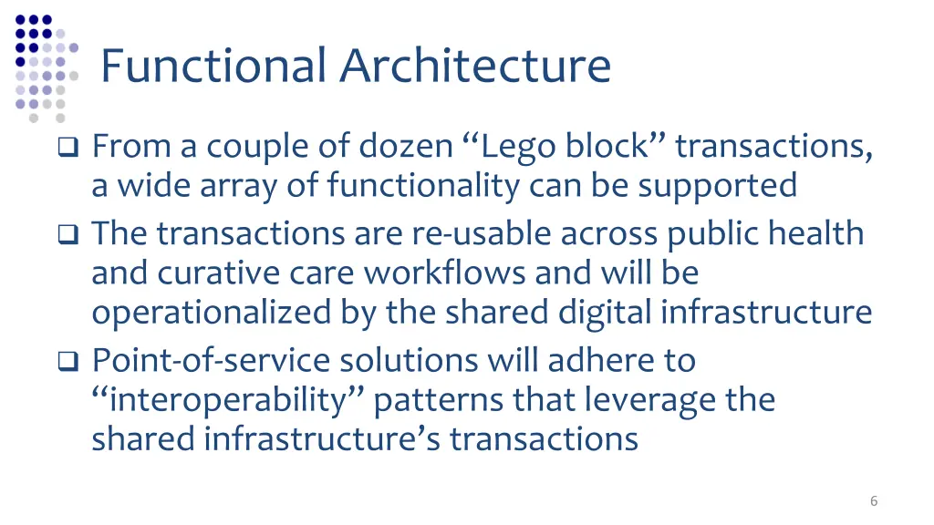 functional architecture