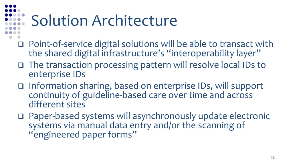 solution architecture