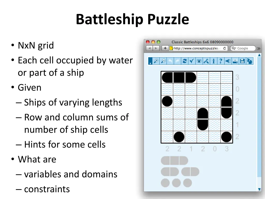 battleship puzzle 1