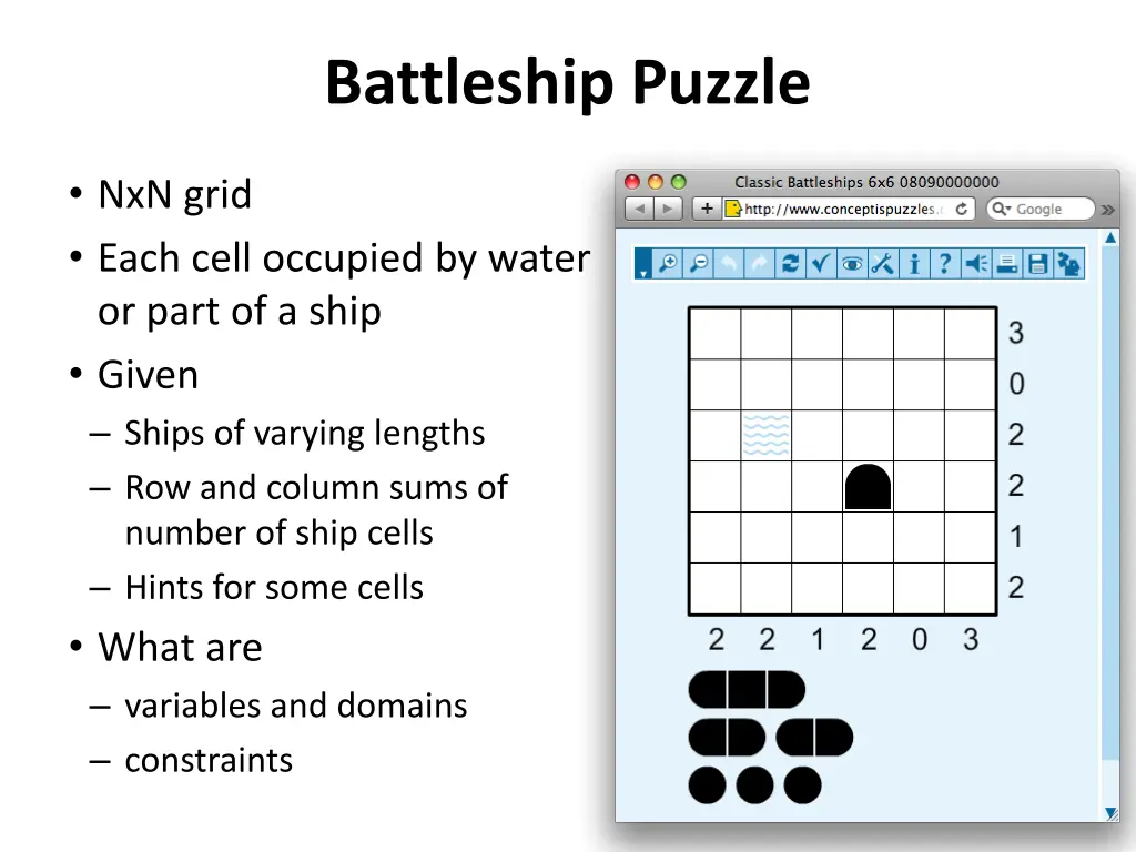 battleship puzzle