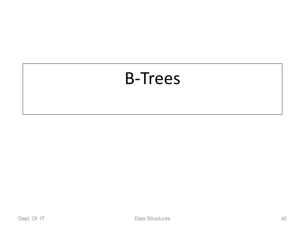 b trees