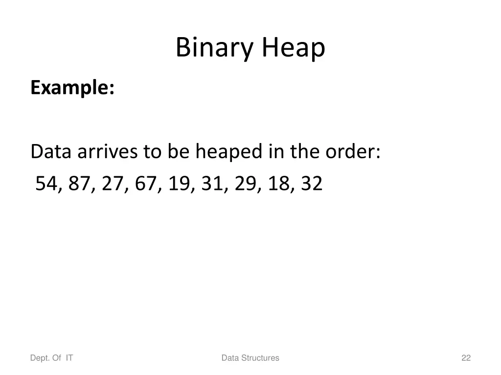 binary heap 1