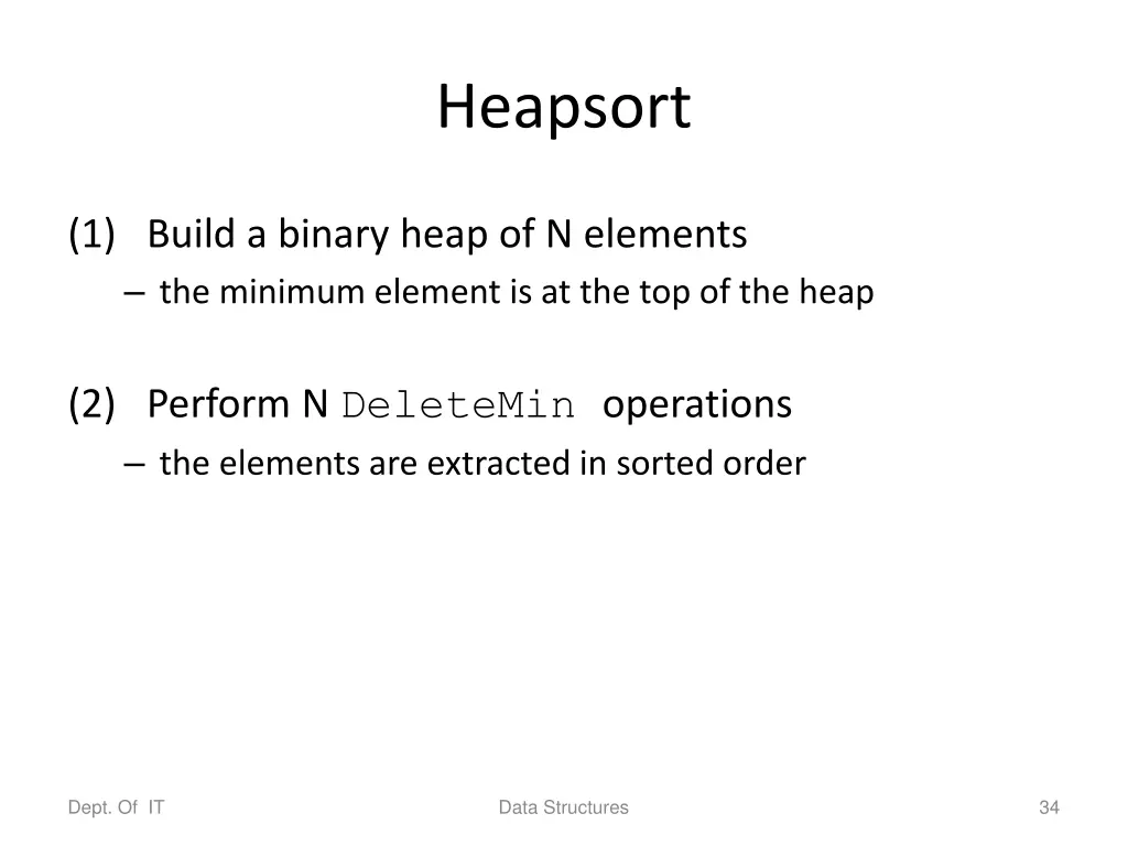 heapsort