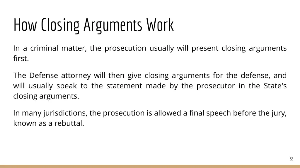 how closing arguments work