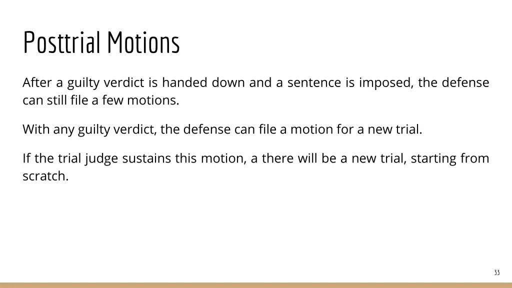 posttrial motions