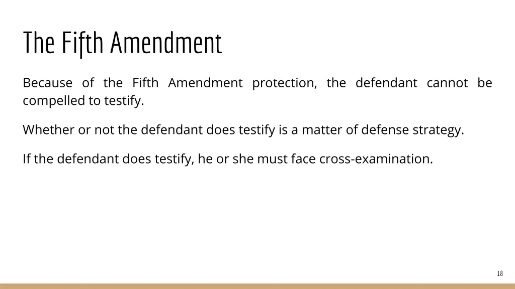 the fifth amendment