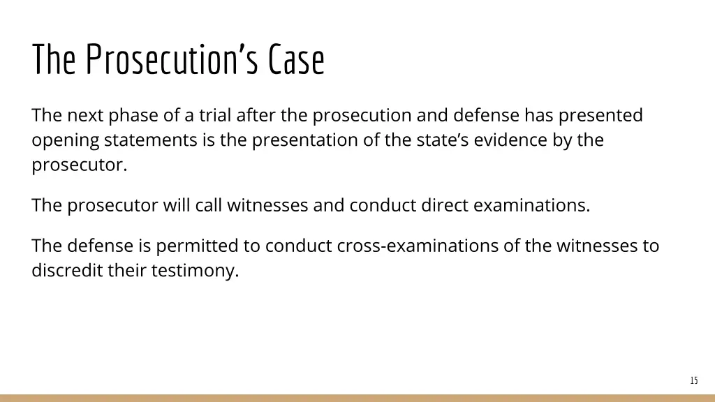 the prosecution s case