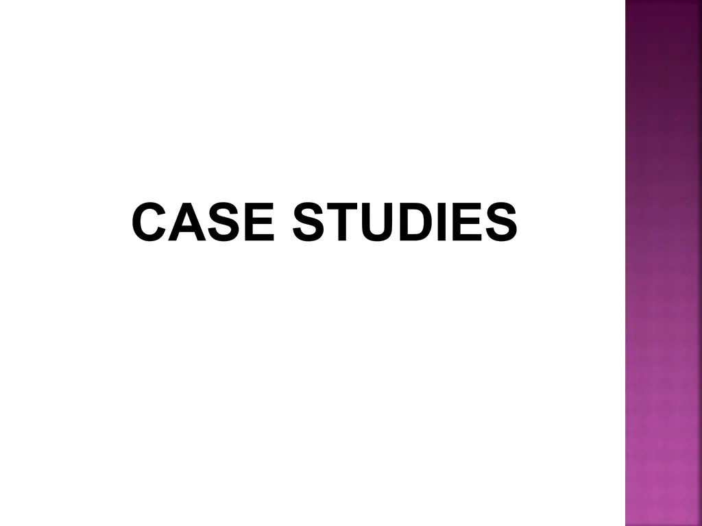 case studies