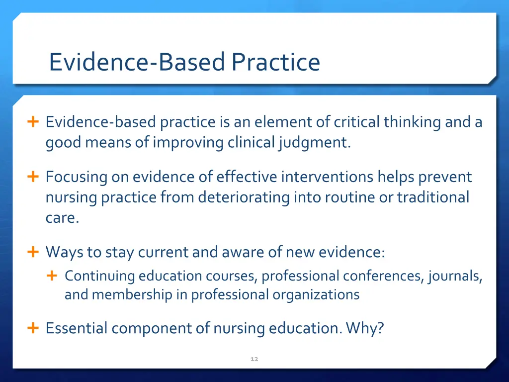 evidence based practice 1