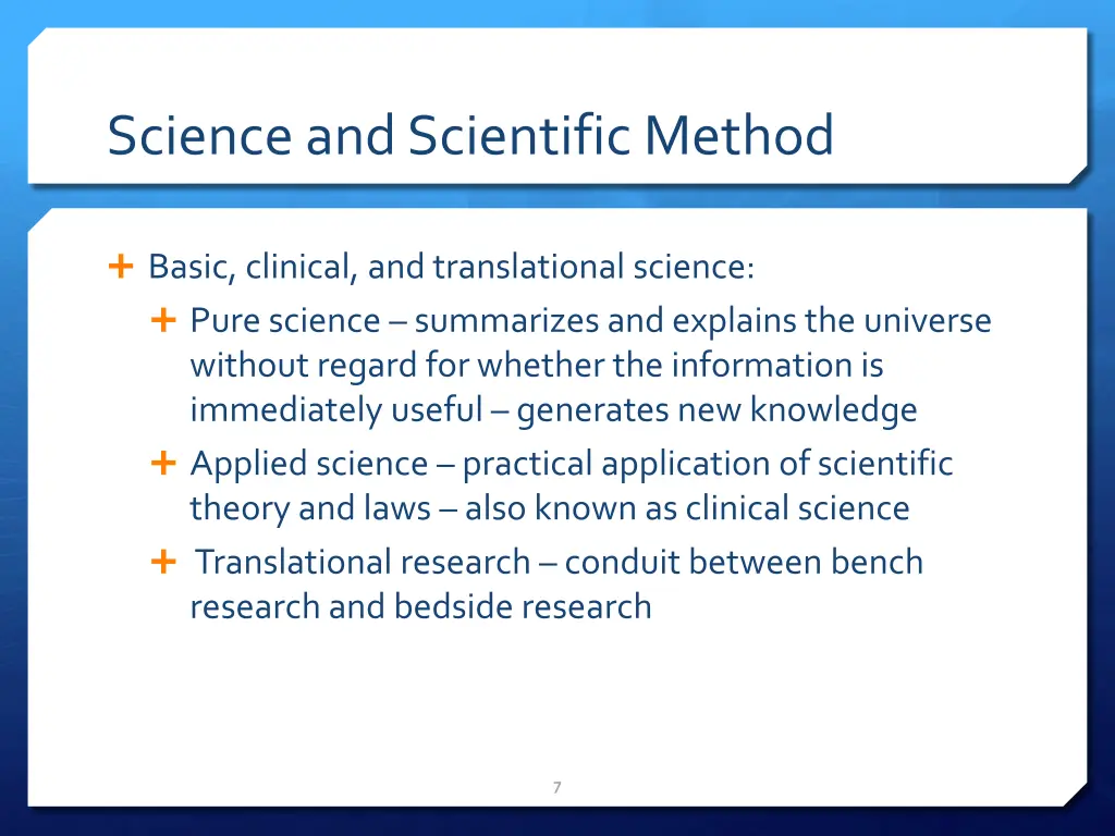 science and scientific method 1