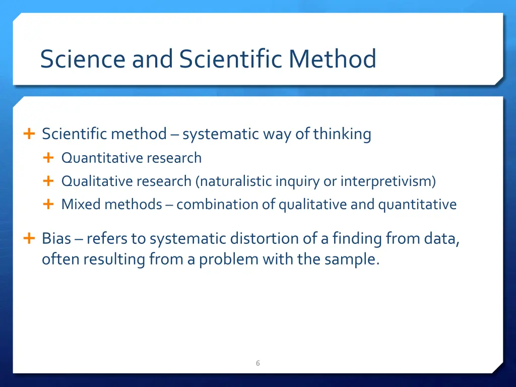 science and scientific method