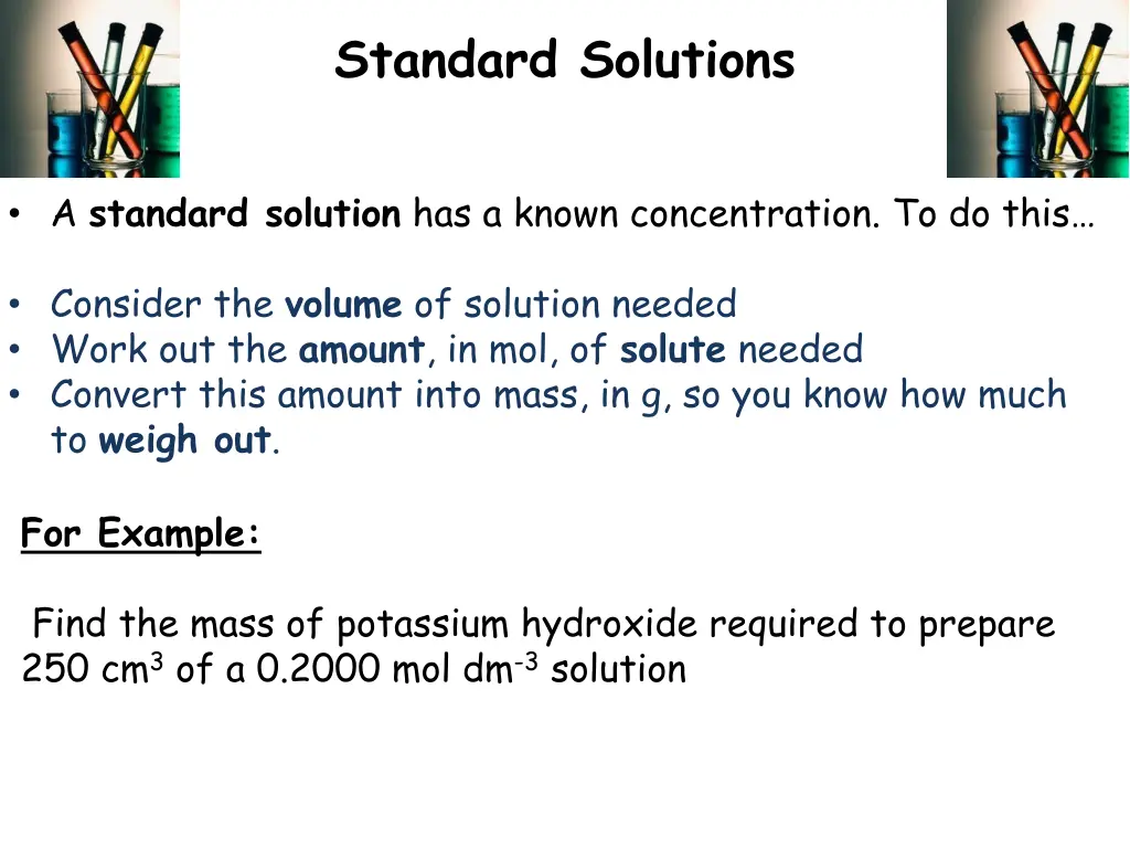 standard solutions