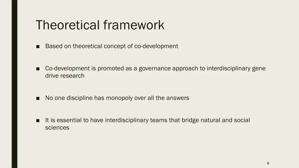 theoretical framework