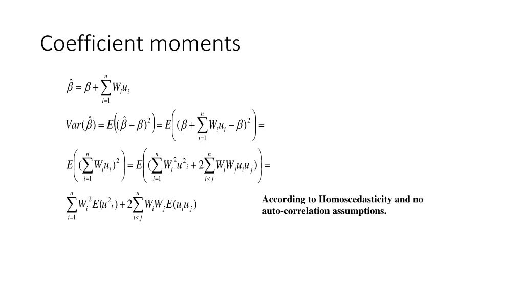 coefficient moments 1