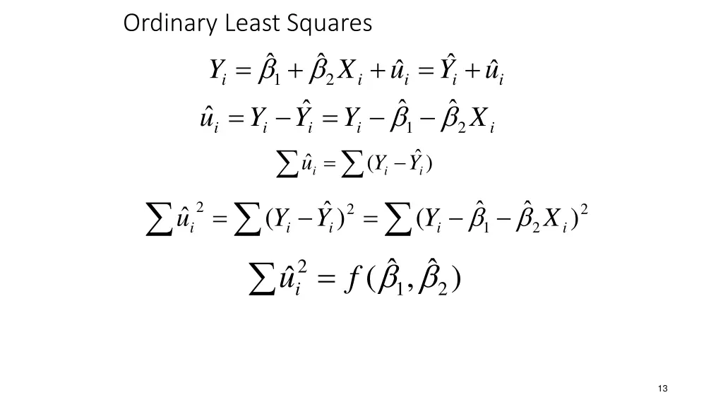 ordinary least squares