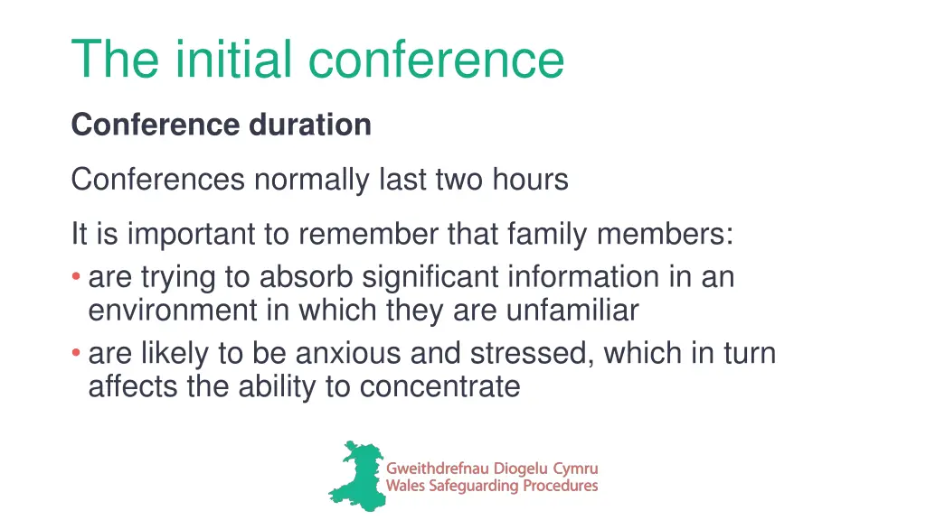 the initial conference 1