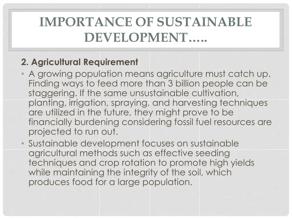 importance of sustainable development 1