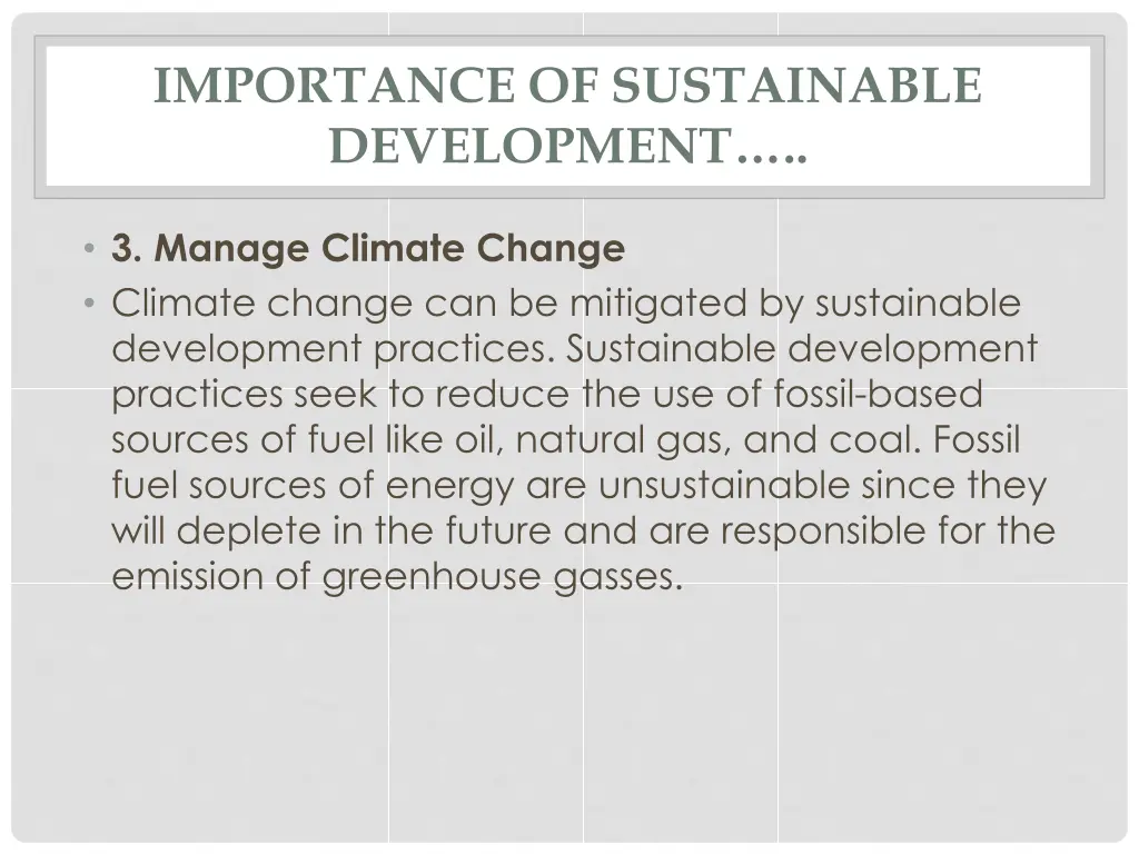 importance of sustainable development 2