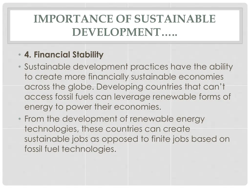 importance of sustainable development 3