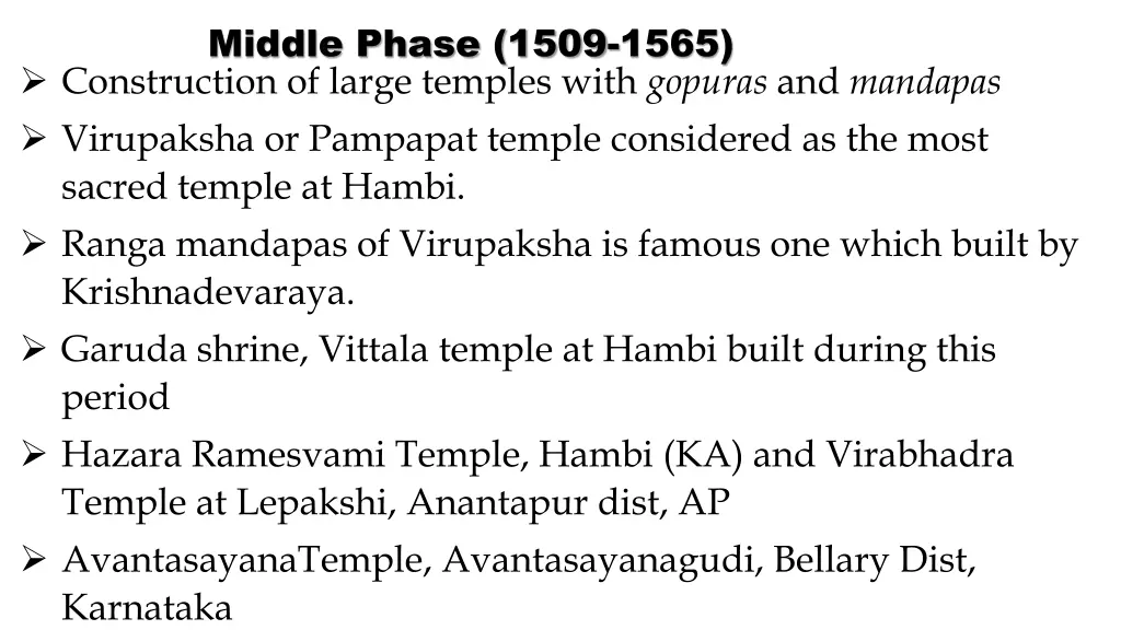 middle phase 1509 1565