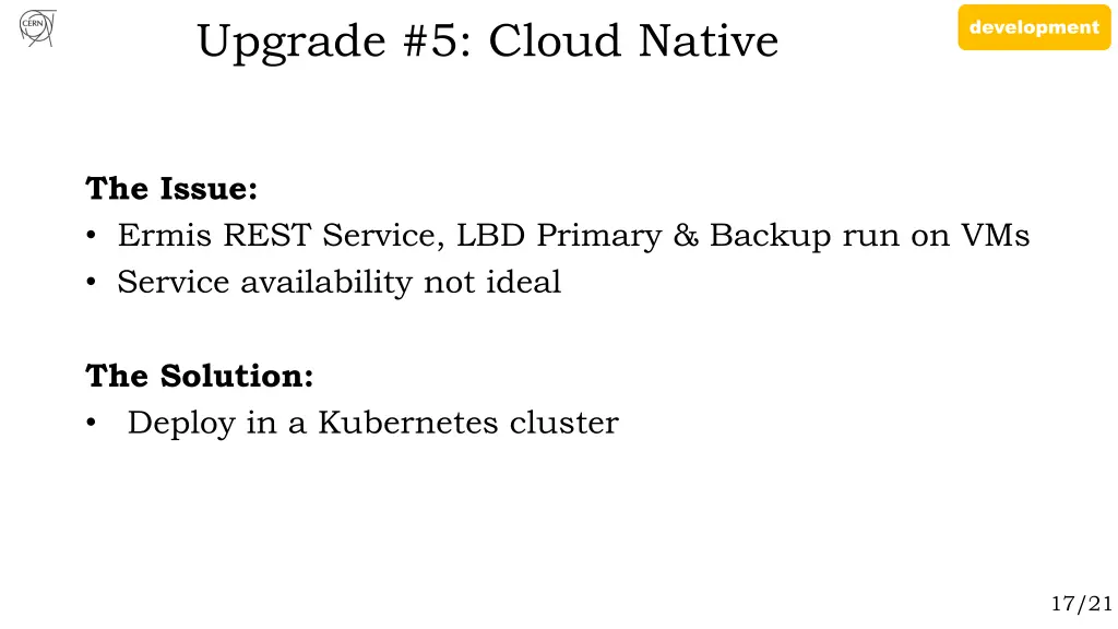 upgrade 5 cloud native