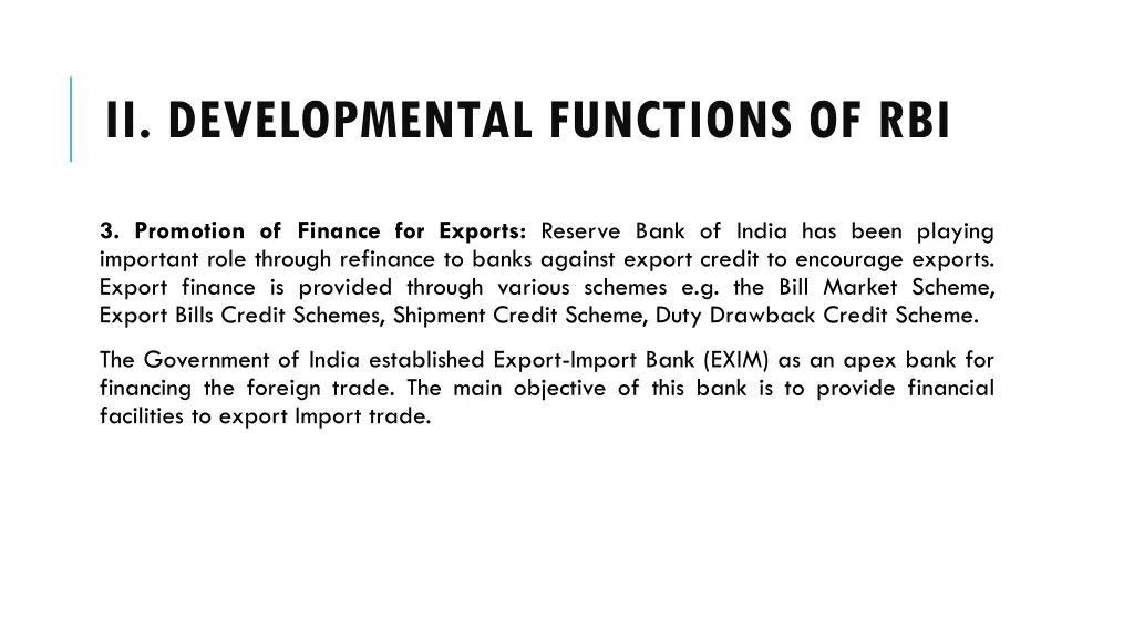 ii developmental functions of rbi 2