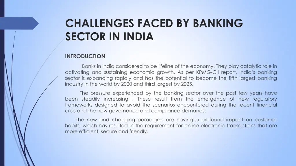 challenges faced by banking sector in india