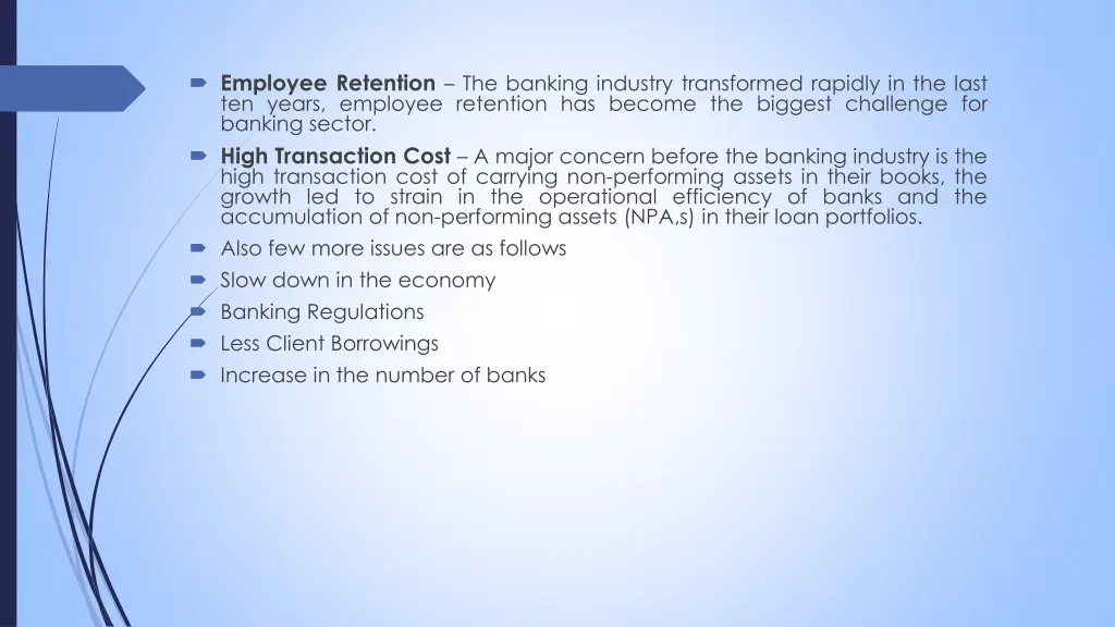 employee retention the banking industry