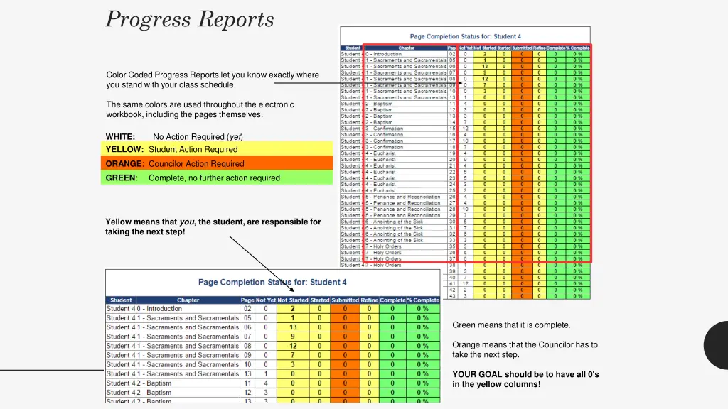 progress reports 1