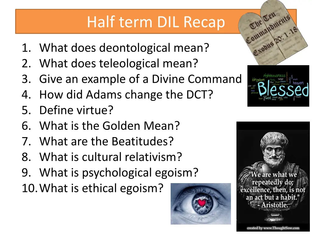 half term dil recap