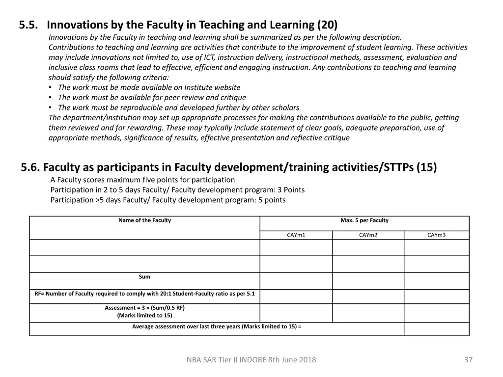 5 5 innovations by the faculty in teaching