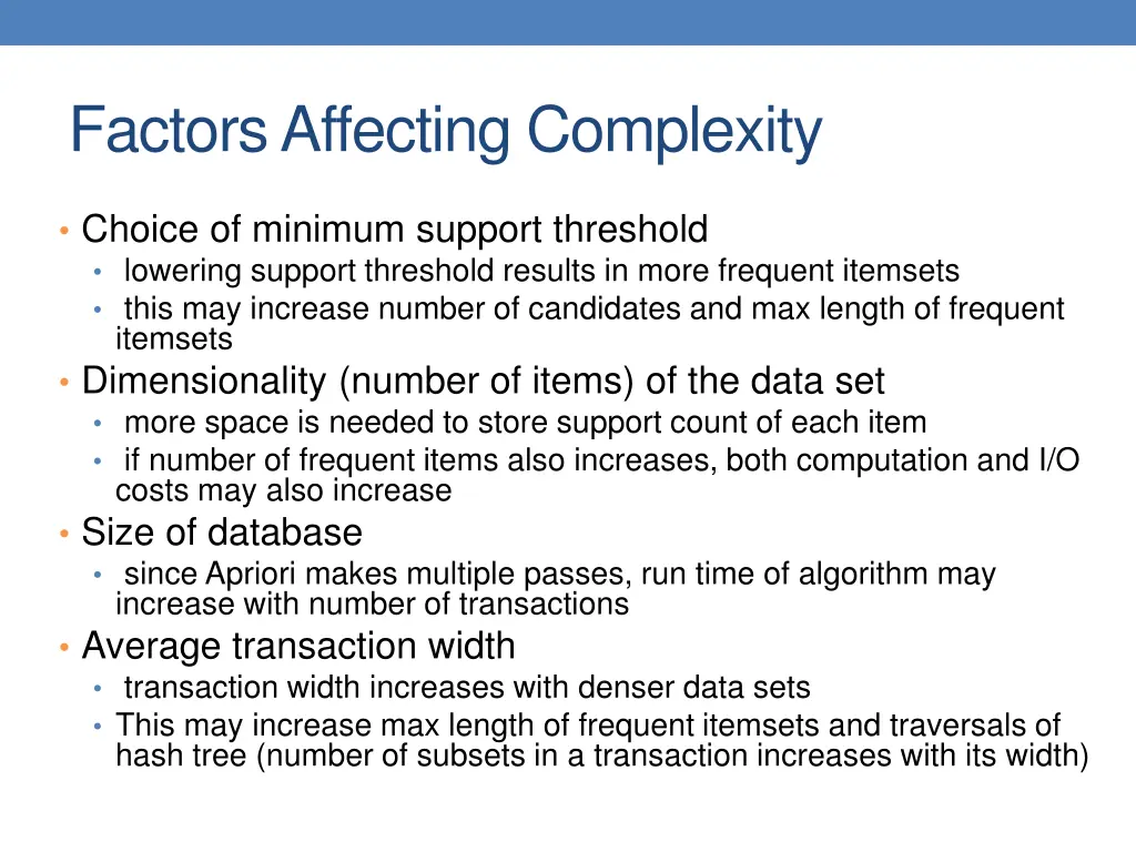 factors affecting complexity