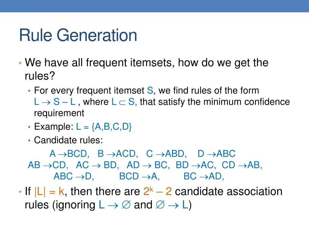 rule generation