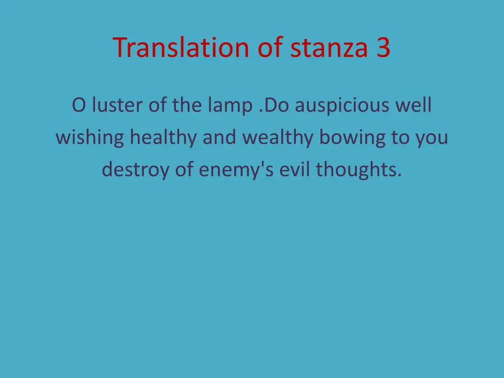 translation of stanza 3