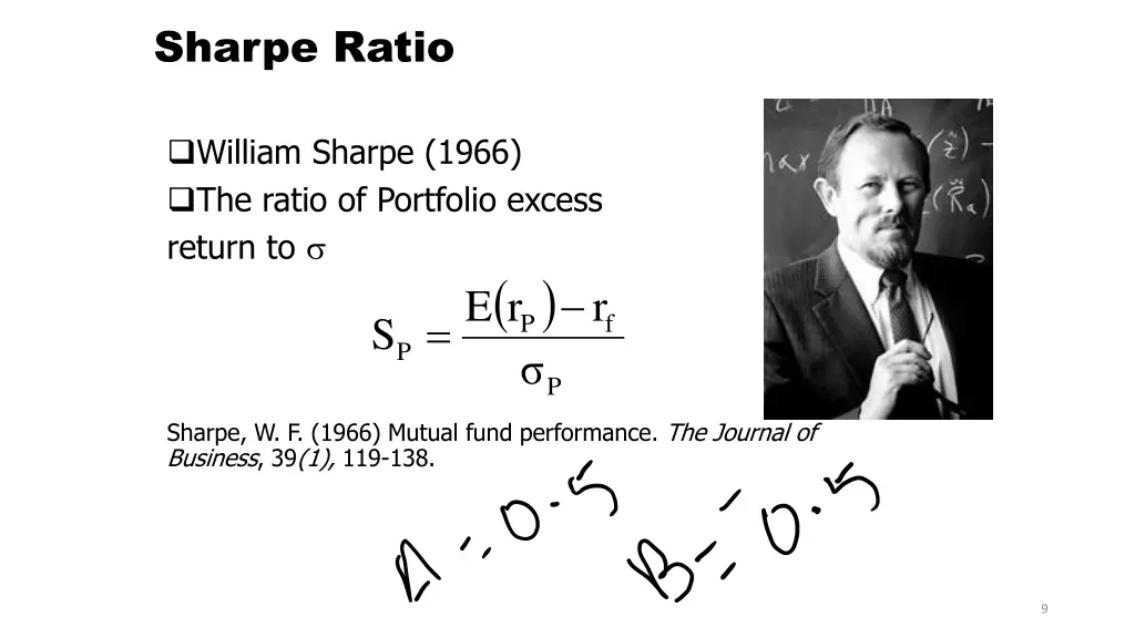 sharpe ratio