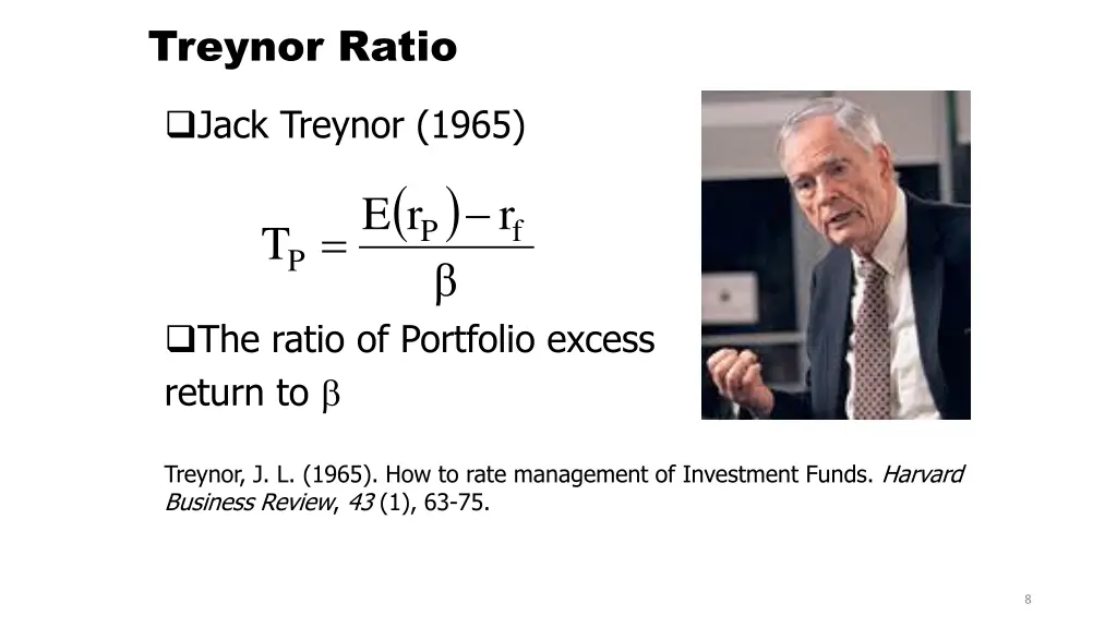 treynor ratio