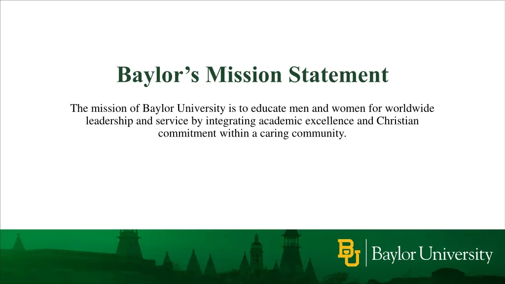 baylor s mission statement