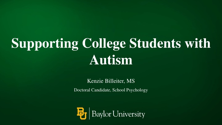 supporting college students with autism