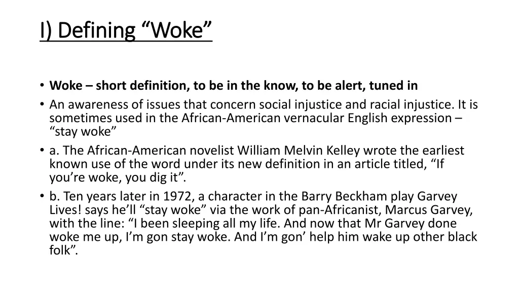 i defining woke i defining woke