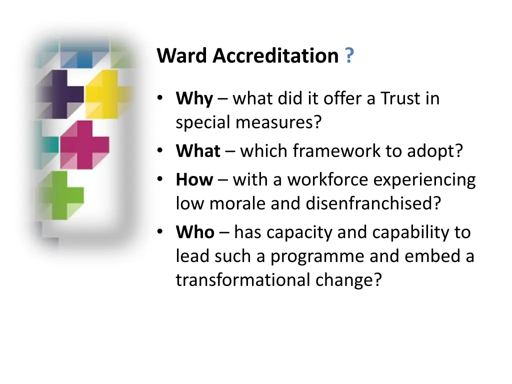 ward accreditation 1