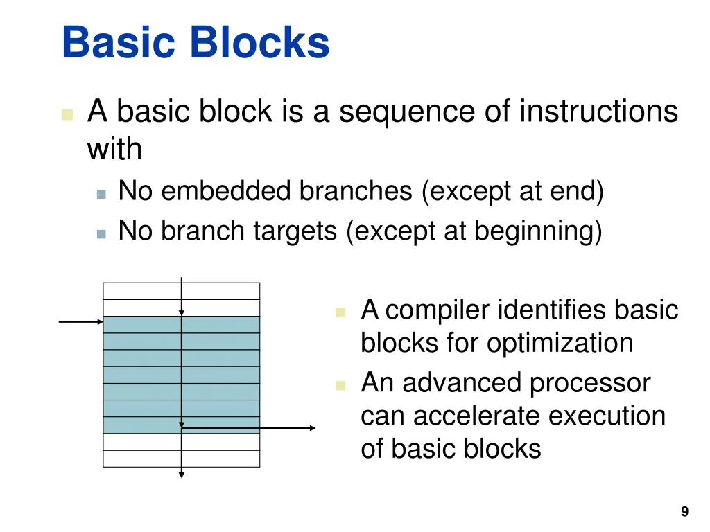 basic blocks