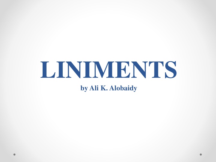 liniments by ali k alobaidy