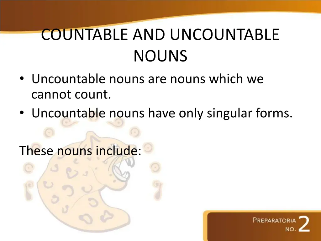 countable and uncountable nouns uncountable nouns