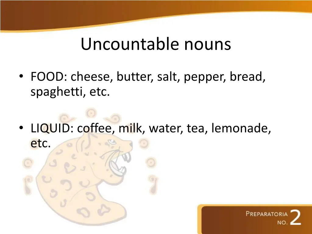 uncountable nouns